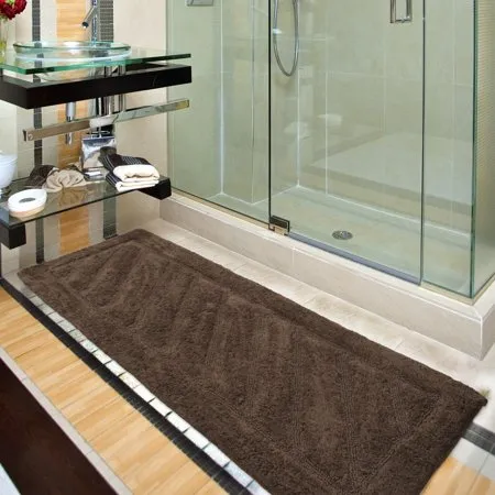 Ottomans Solid Cotton Bath Rugs and Mats