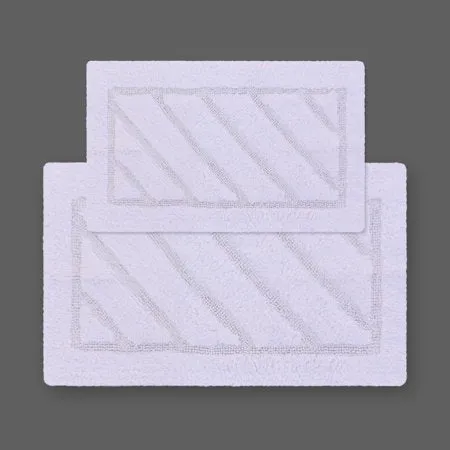 Ottomans Solid Cotton Bath Rugs and Mats