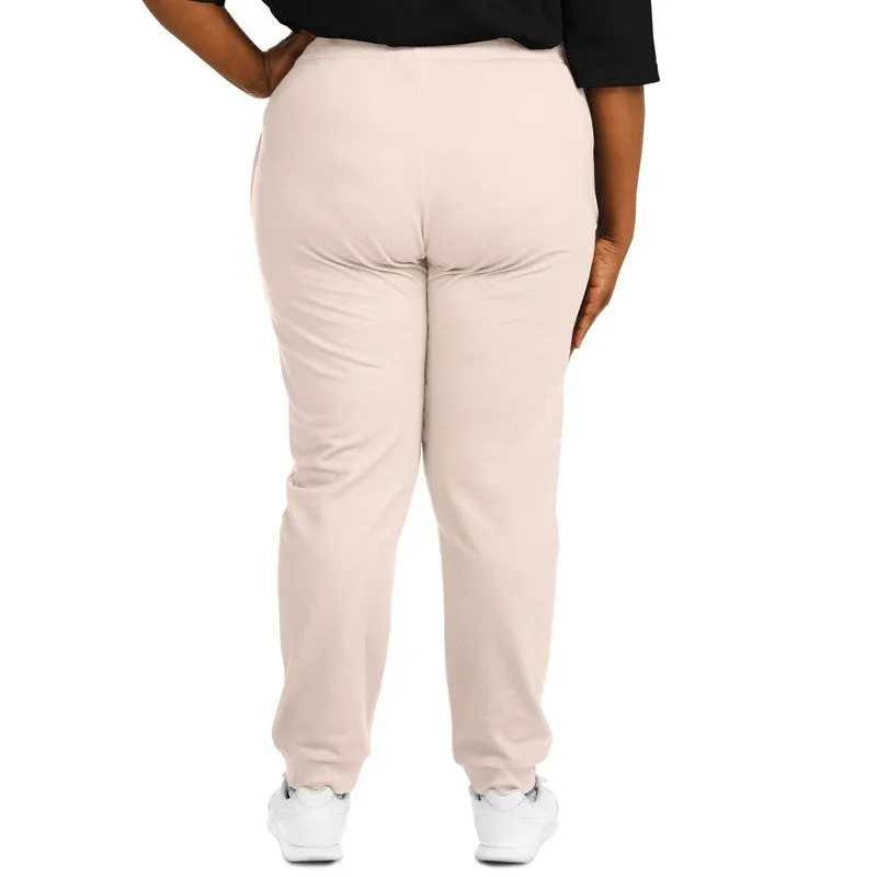 Pale Red Joggers | Unisex | with PLUS sizes | Bright Pale Red | C0M10Y10K0