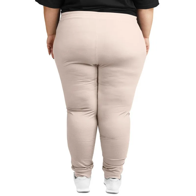 Pale Red Joggers | Unisex | with PLUS sizes | Bright Pale Red | C0M10Y10K0