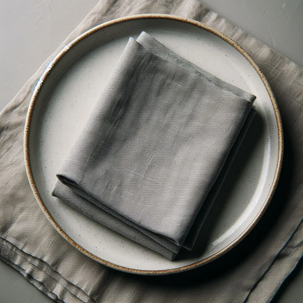 Perfect Grey Linen Napkin