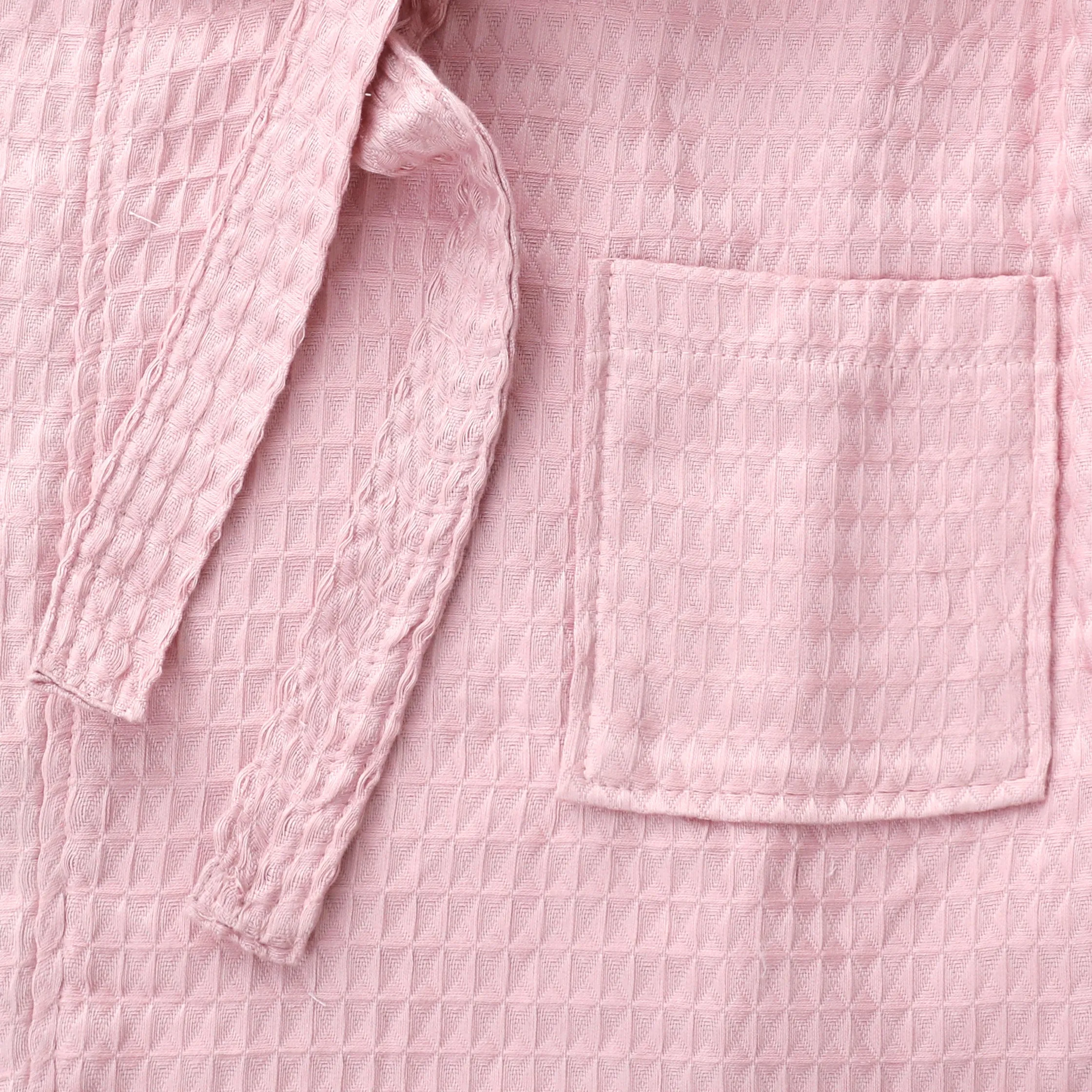 Pink Waffle Bathrobe