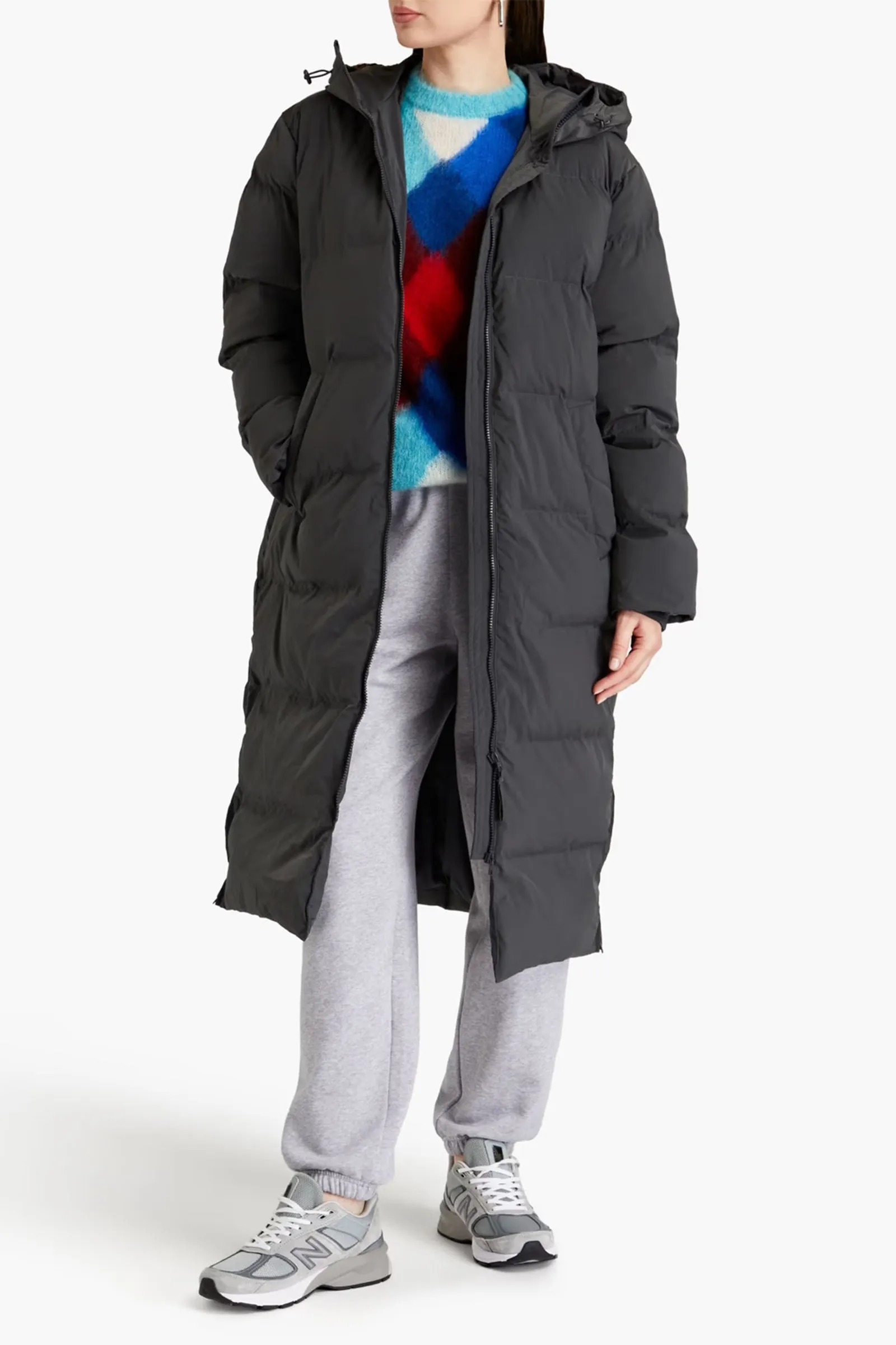 Quilted Padded Shell Hooded Coat