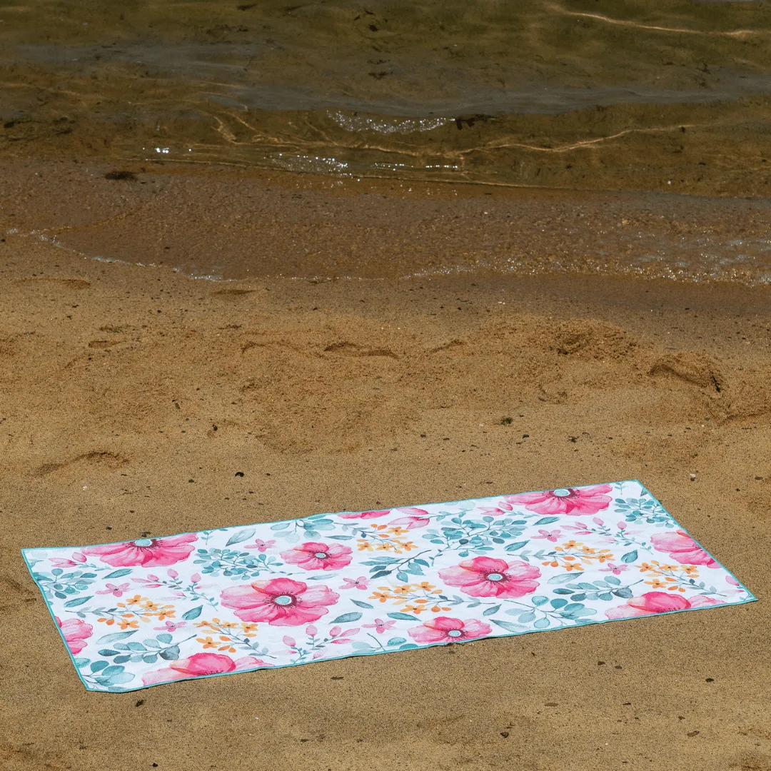 Sand Free Waffle Beach Towel - Dahlia