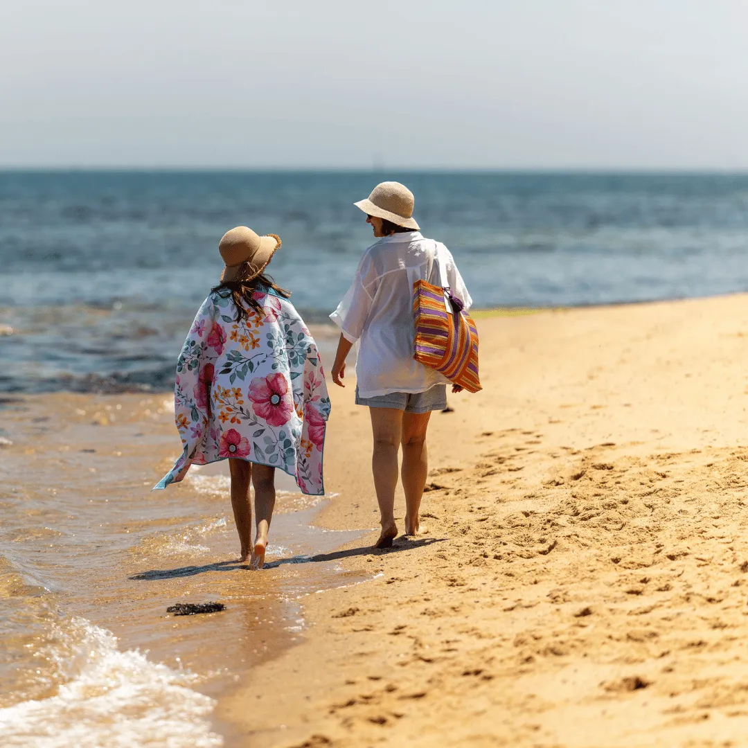 Sand Free Waffle Beach Towel - Dahlia