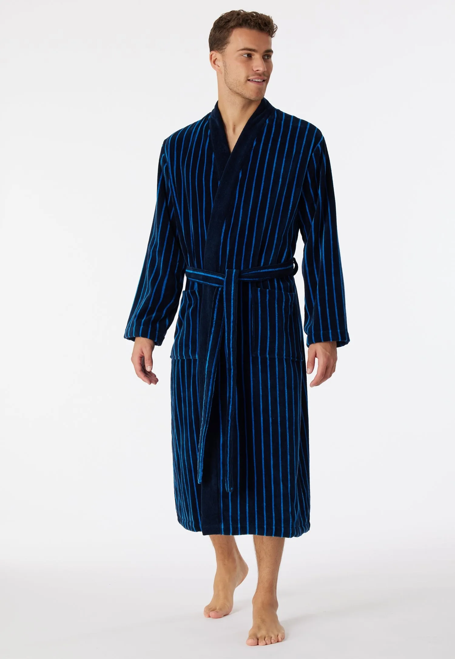 Schiesser - Essentials - Striped Bathrobe