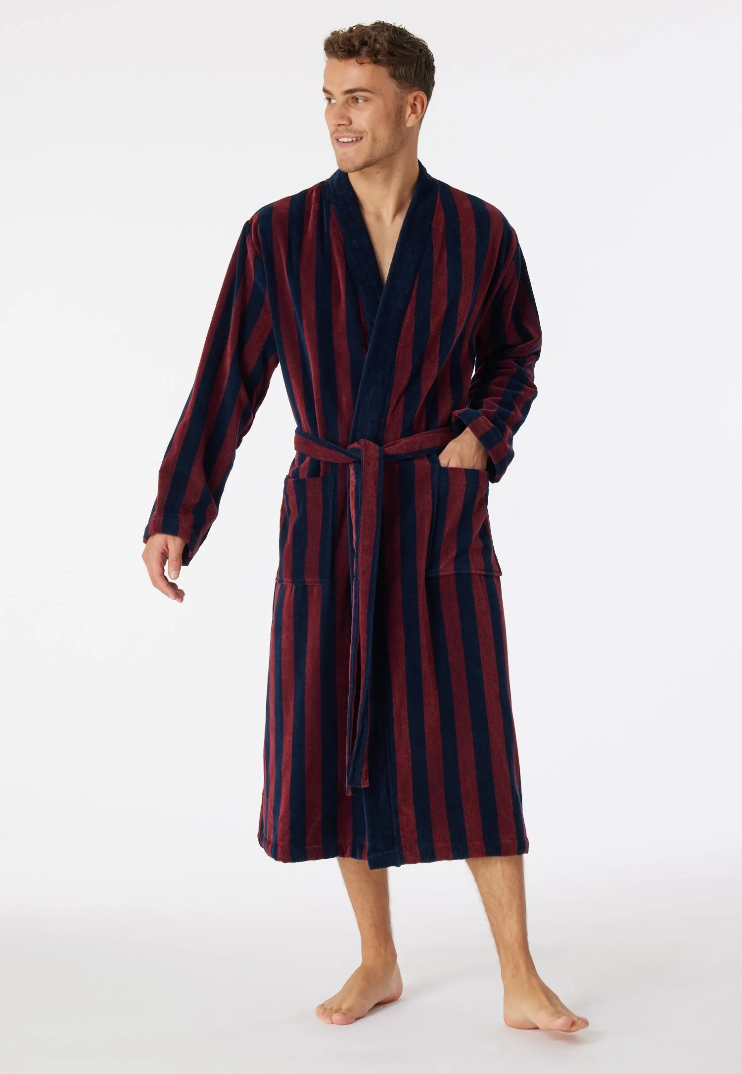 Schiesser - Essentials - Striped Bathrobe