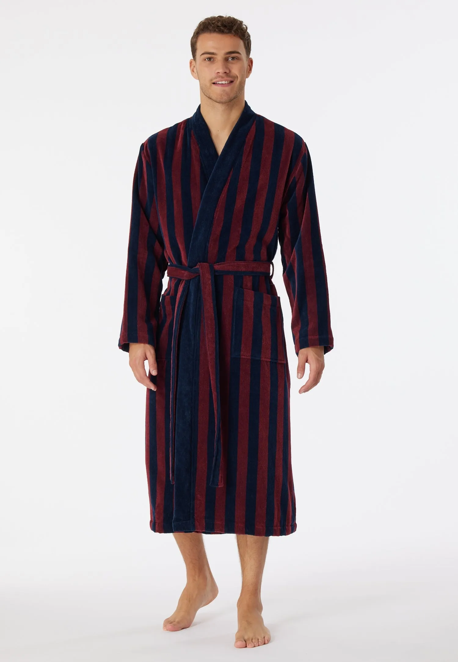 Schiesser - Essentials - Striped Bathrobe