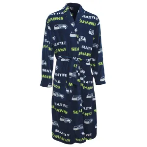 Seattle Seahawks Facade Microfleece Bathrobe in Navy