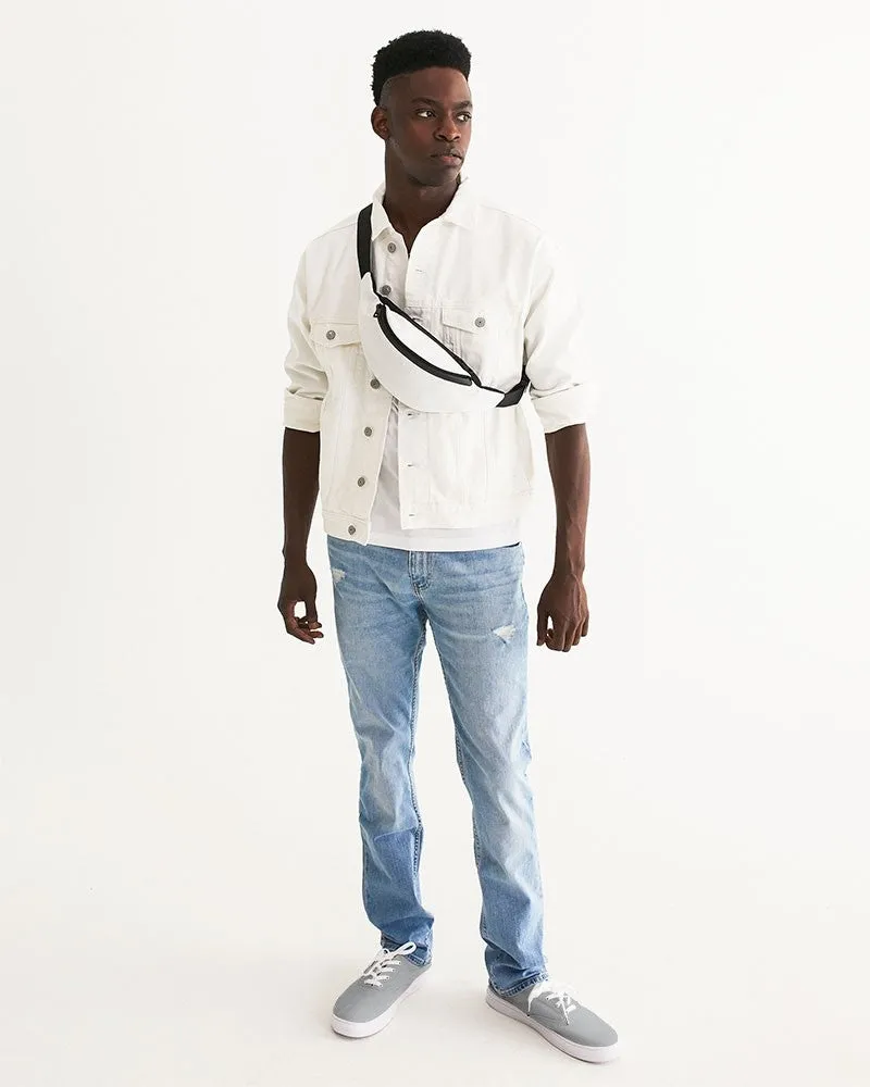 Shaded Pale Gray Canvas Sneakers | Men's | C0M0Y0K30