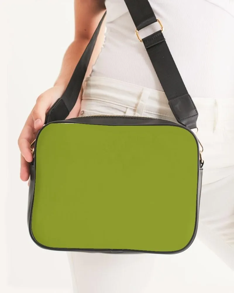 Shaded Warm Green Crossbody Bag | C25M0Y100K30