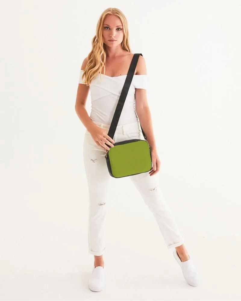 Shaded Warm Green Crossbody Bag | C25M0Y100K30