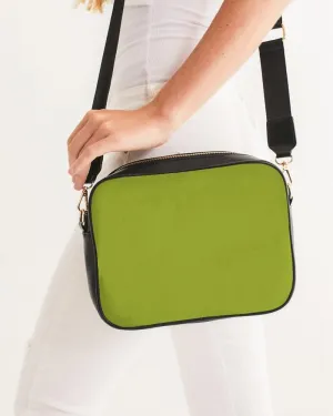 Shaded Warm Green Crossbody Bag | C25M0Y100K30