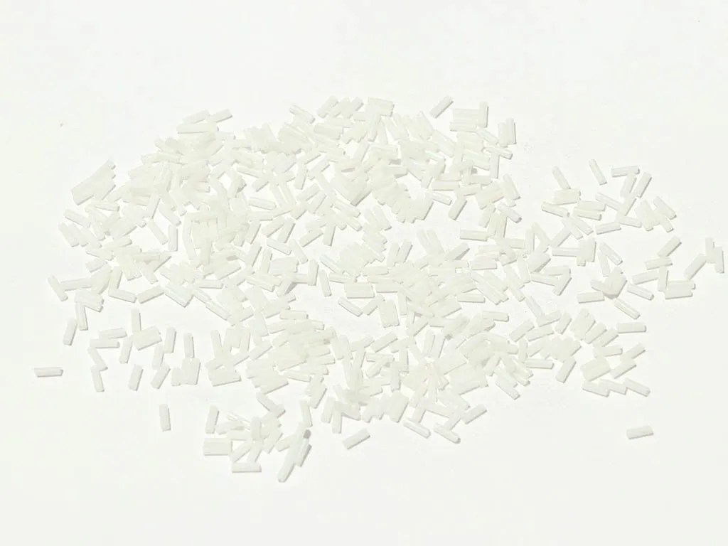 Silky White Opaque Pipe / Bugle Glass Seed Beads