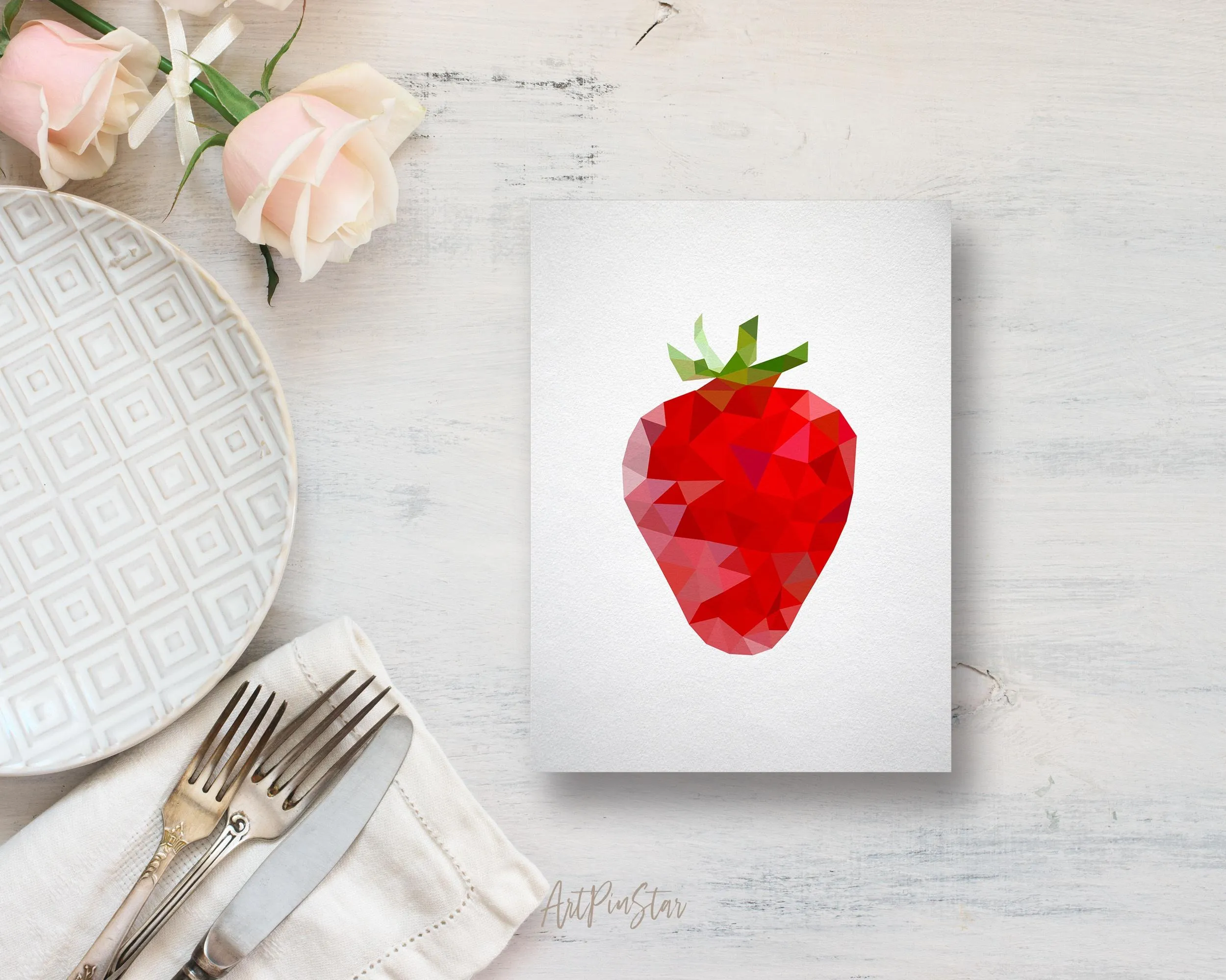 Strawberry Food Customized Gift Cards