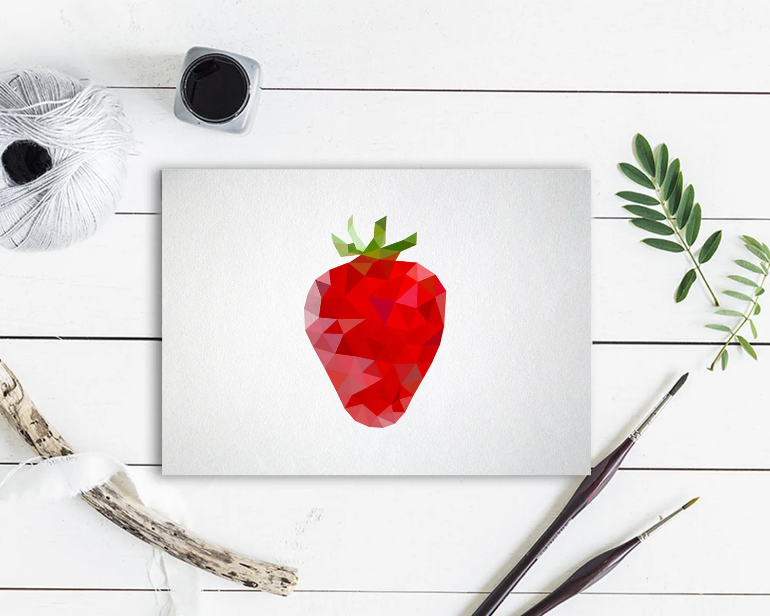 Strawberry Food Customized Gift Cards