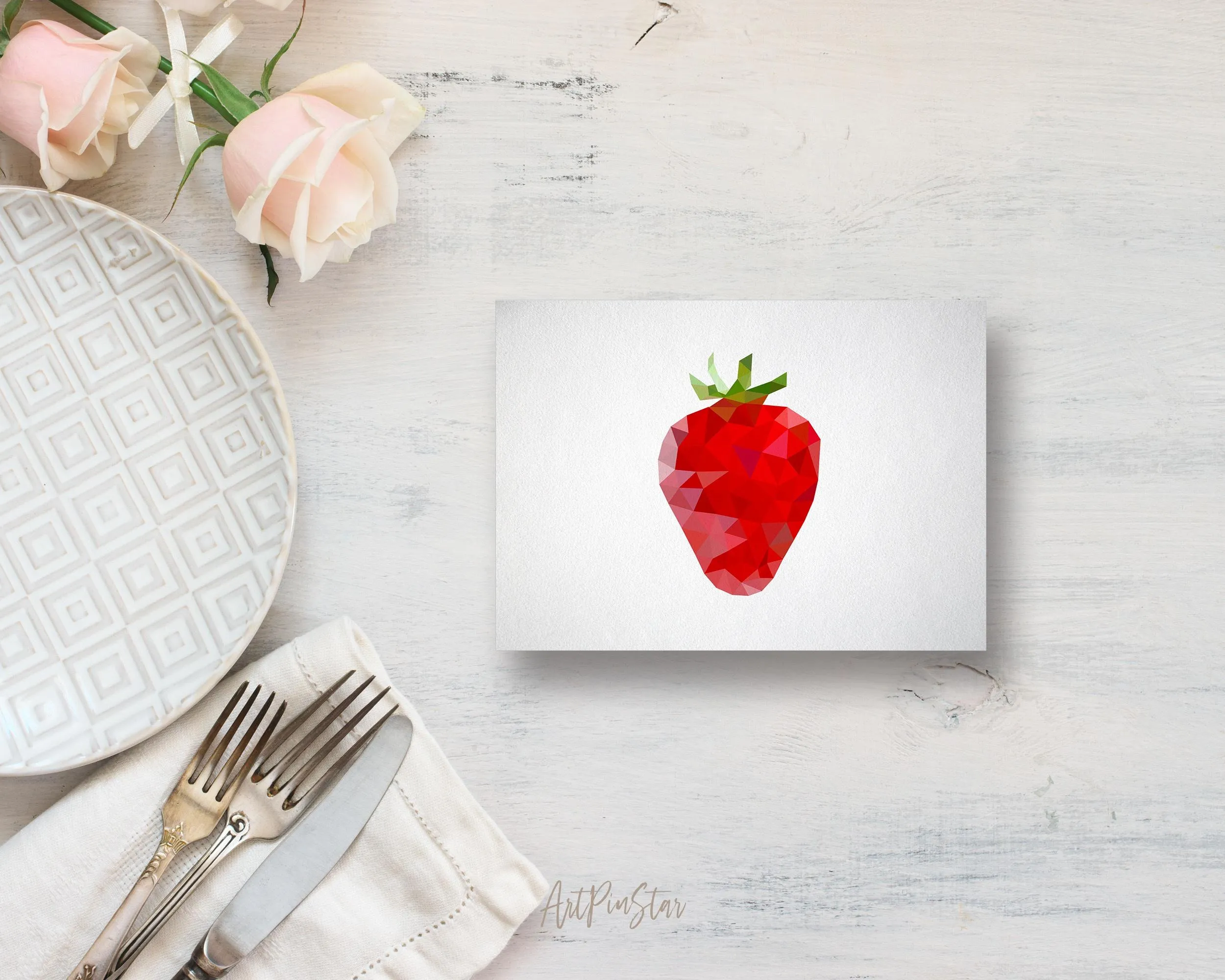 Strawberry Food Customized Gift Cards