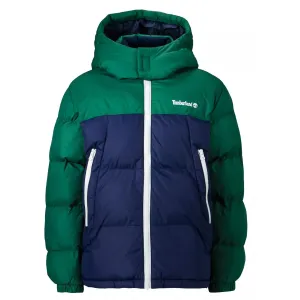 Timberland Kids Boys Two-tone Puffer Winter Jacket - 8Y