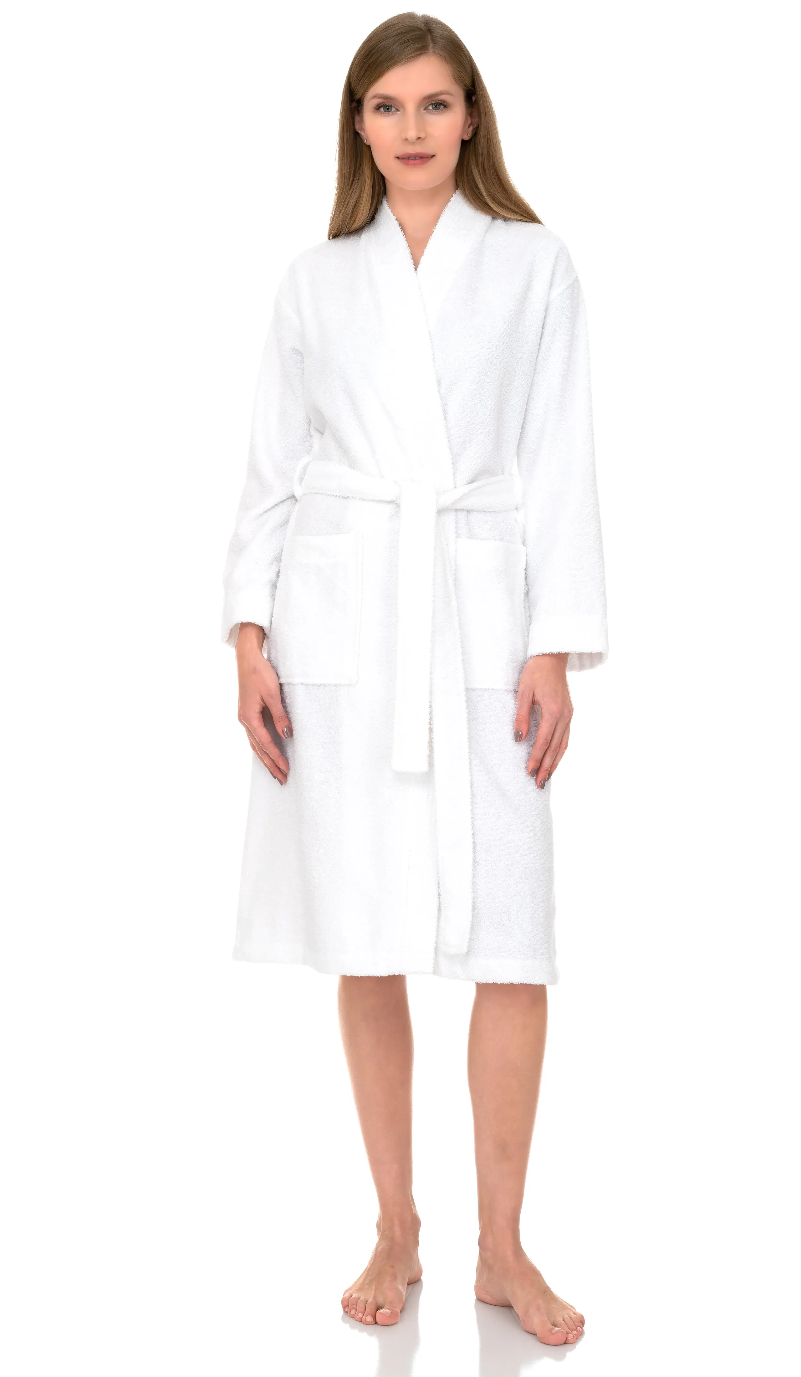 TowelSelections Women’s Kimono Robe, 100% Cotton Terry Cloth Bathrobe, Spa Bath Robes for Women