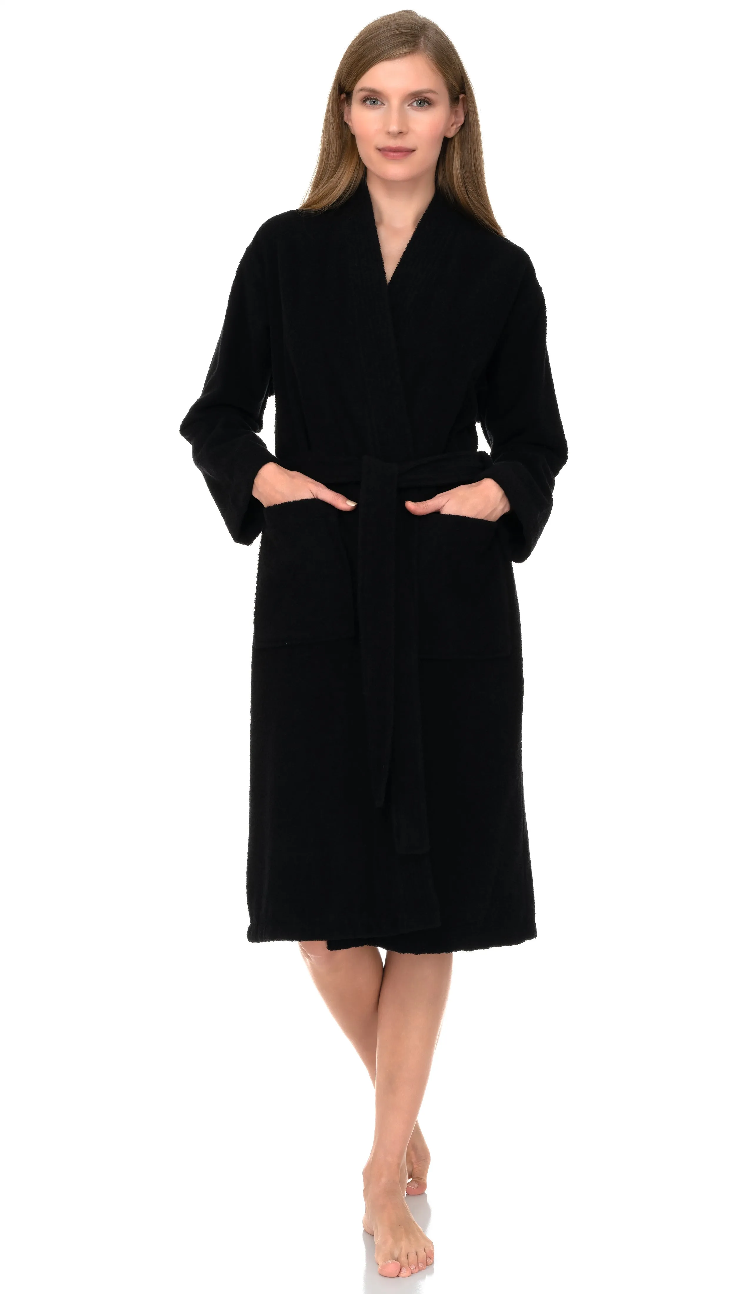 TowelSelections Women’s Kimono Robe, 100% Cotton Terry Cloth Bathrobe, Spa Bath Robes for Women