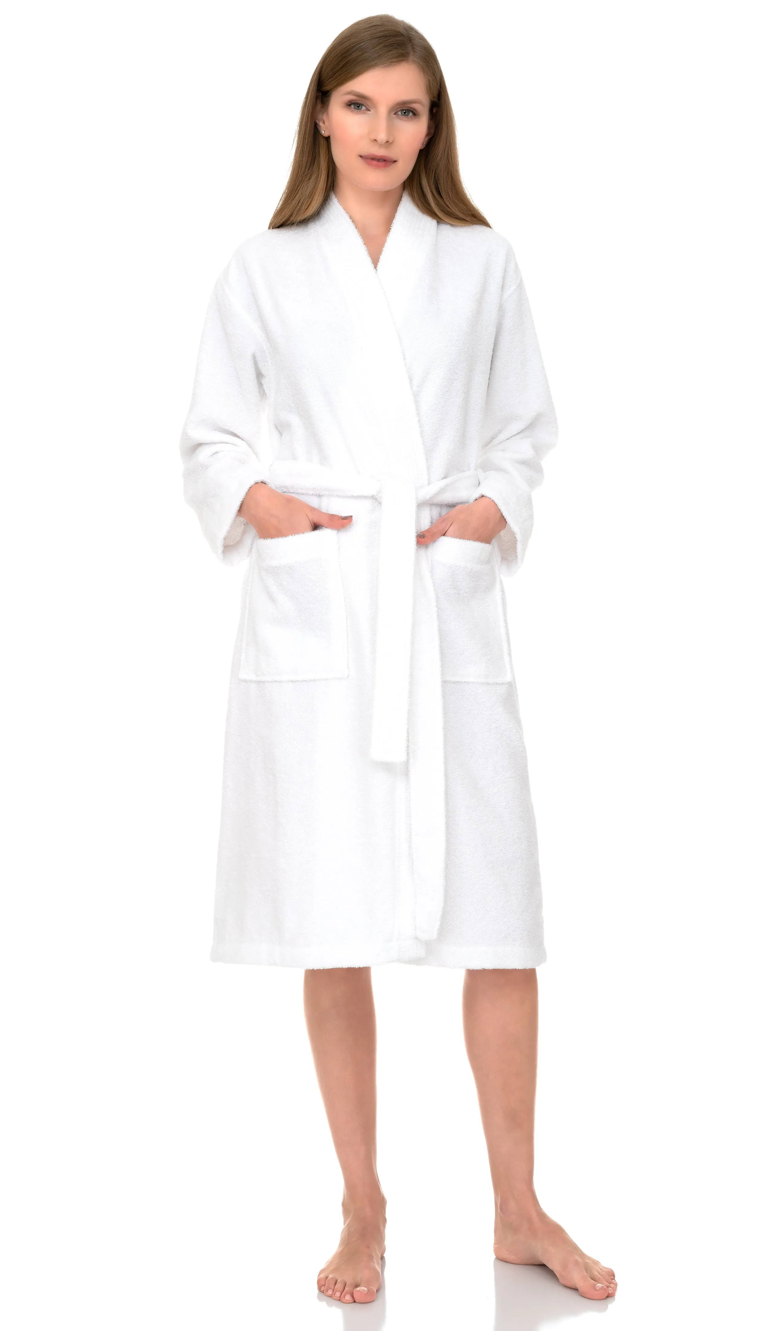 TowelSelections Women’s Kimono Robe, 100% Cotton Terry Cloth Bathrobe, Spa Bath Robes for Women