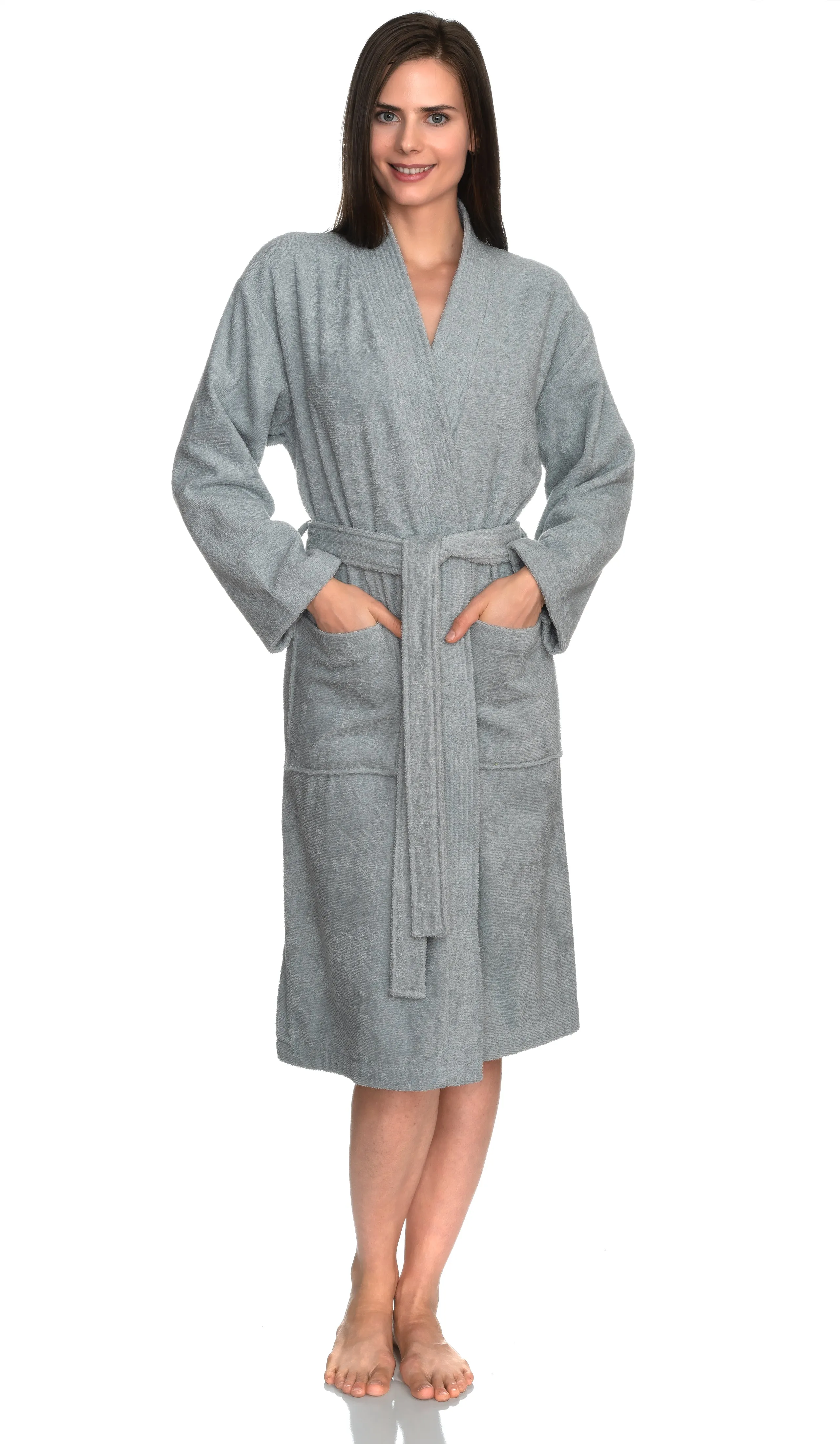 TowelSelections Women’s Kimono Robe, 100% Cotton Terry Cloth Bathrobe, Spa Bath Robes for Women