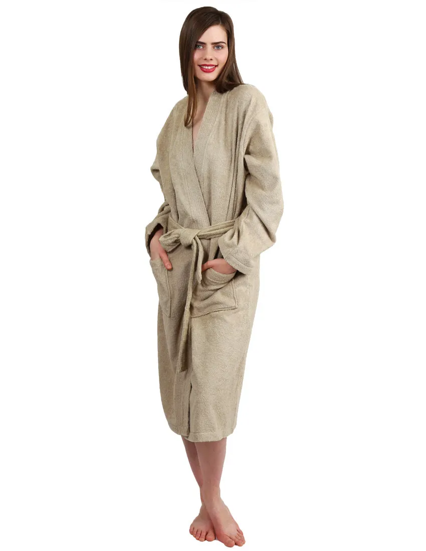 TowelSelections Women’s Kimono Robe, 100% Cotton Terry Cloth Bathrobe, Spa Bath Robes for Women
