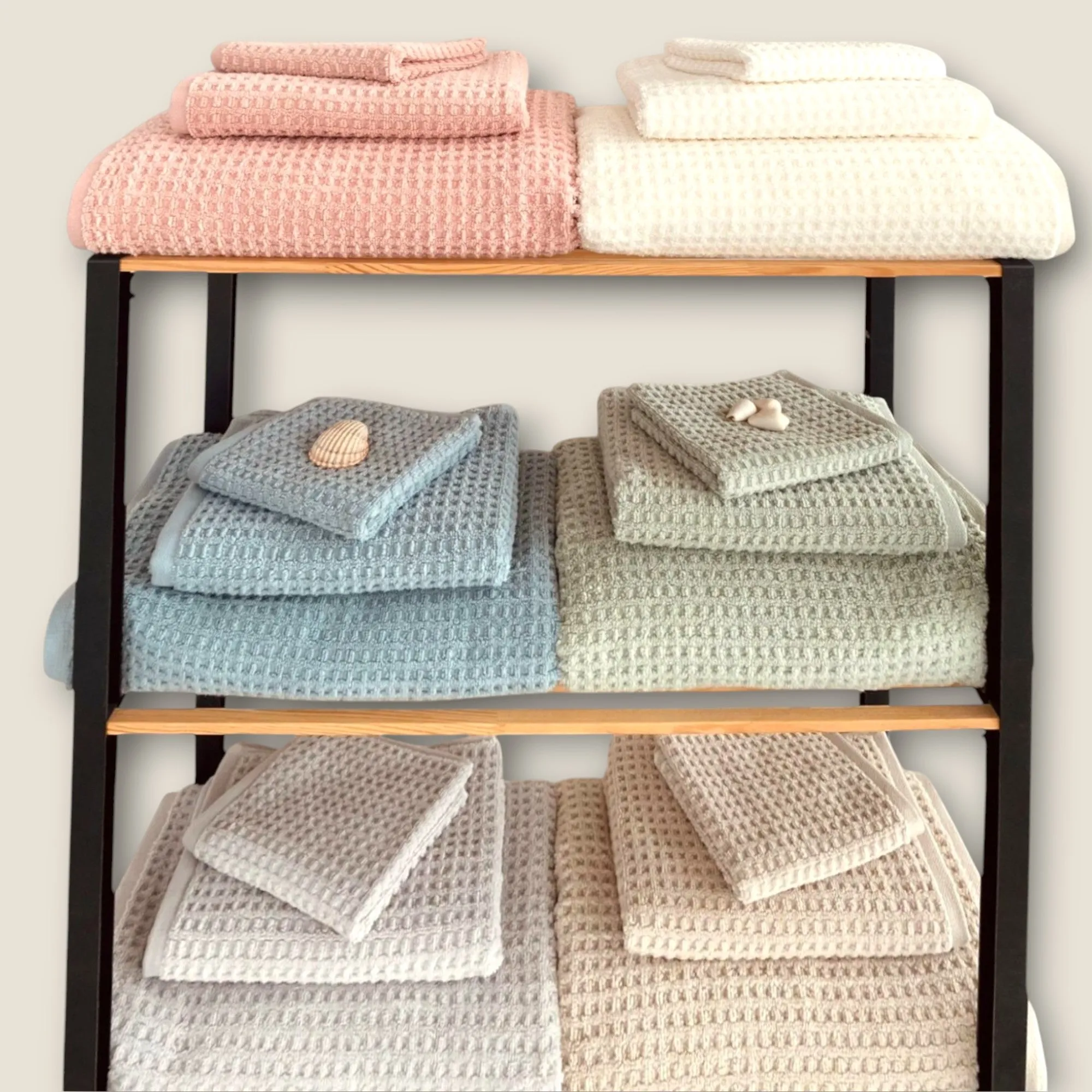 Waffle Turkish Towel Set Istanbul