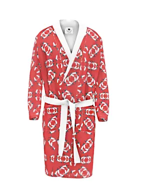 White Egret Love Dance Bathrobe