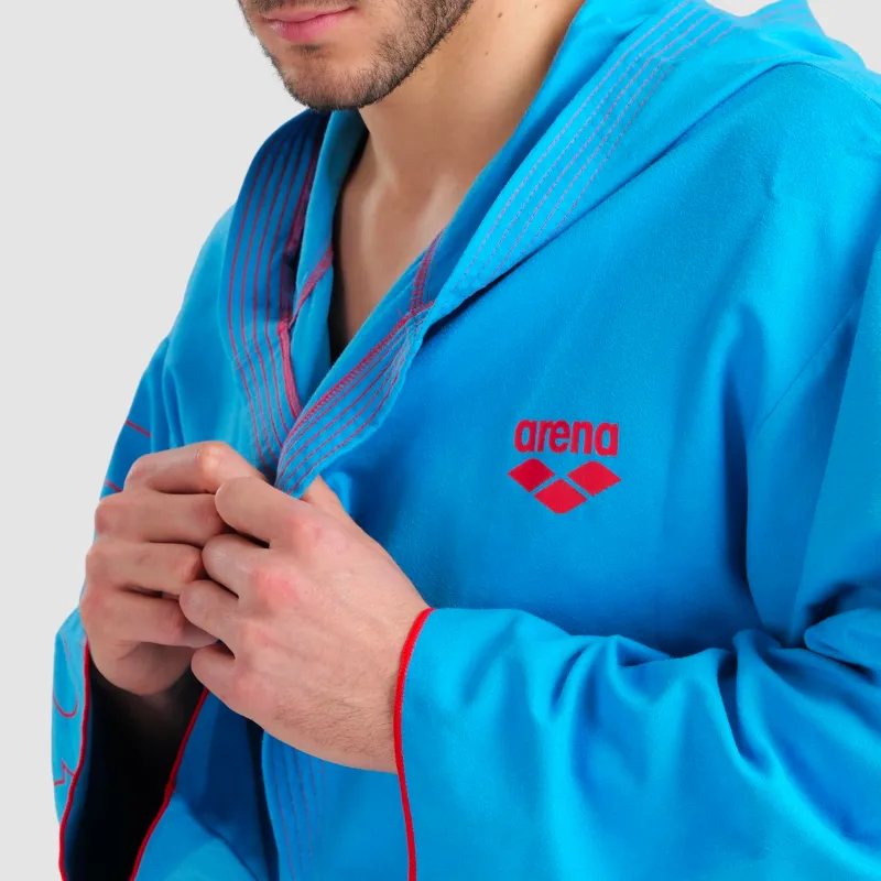 ZEAL PLUS BATHROBE - BLUE/RED