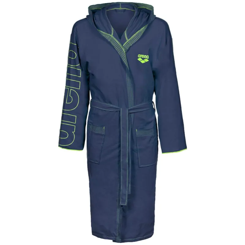 ZEAL PLUS BATHROBE - NAVY/LIME