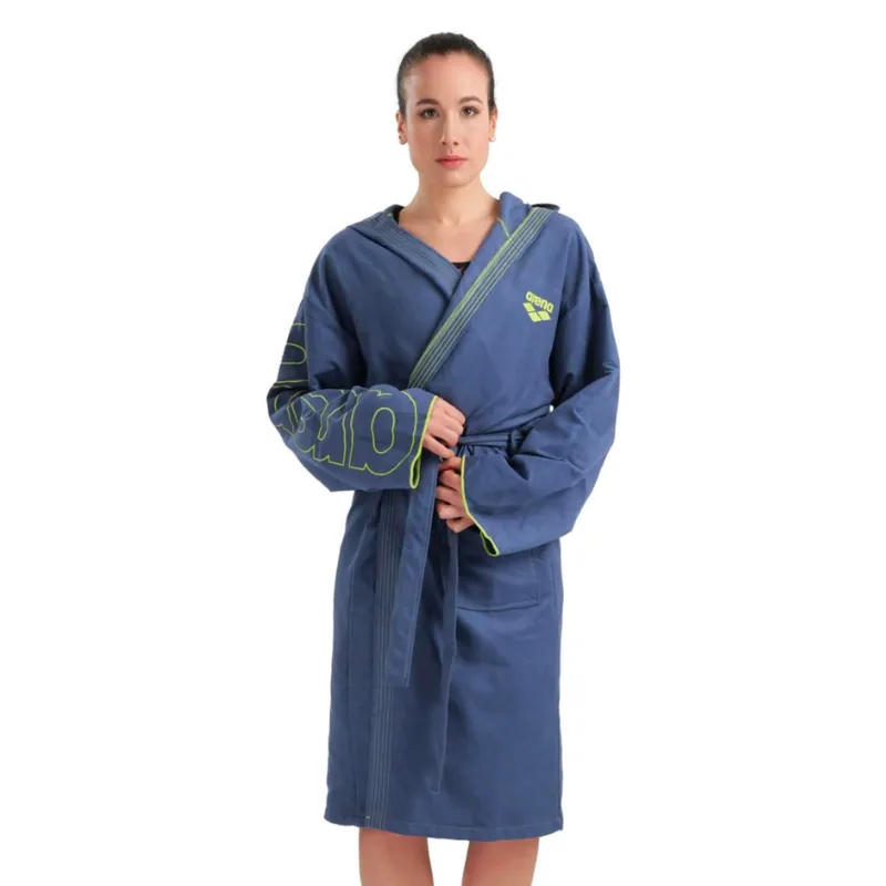 ZEAL PLUS BATHROBE - NAVY/LIME