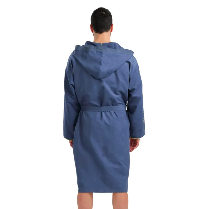 ZEAL PLUS BATHROBE - NAVY/LIME